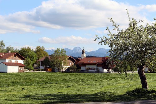 Medis,  Namas,  Ūkis,  Pobūdį,  Žolė,  Wendelstein