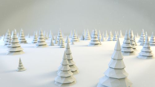 Medžiai, Kalėdos, Pušis, Molis, Blenderis, Maišiklis 3D, Atviras, Pajamos, 3D, X-Mas, Mažas Polis