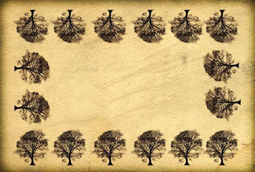 Medis,  Medžiai,  Atvirukas,  Tapetai,  Fonas,  Gamta,  Iliustracija,  Medžių Atvirukas