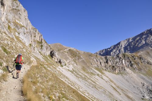 Pasivaikščiojimas, Gran Sasso, Kalnas, Vaikščioti, Žygiai, Kuprinė, Italy