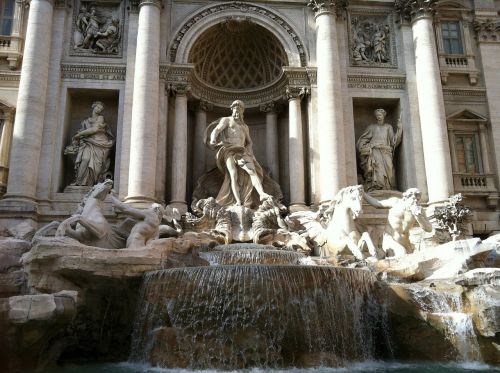 Trevi Fontanas, Fontanas, Skulptūros, Roma, Senovės, Romėnų