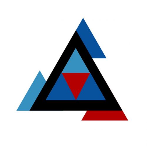 Trikampis, Mėlynas, Raudona, Dizainas, Modelis, Mozaika, Poligonas, Futuristinis, Geometrinis, Figūra, Linija