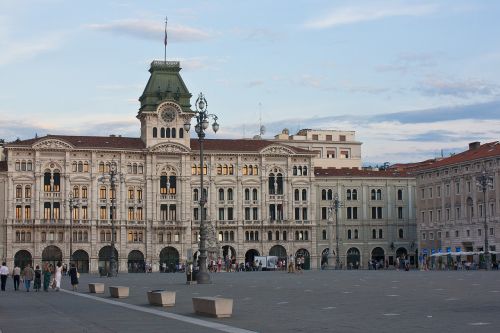 Trieste, Italy, Piazza, Pastatai, Miesto Rotušė