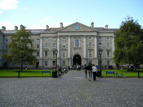 Trinybė, Kolegija, Dublin, Trinity Kolegija, Airija, Architektūra, Pastatas, Stulpeliai, Paminklas