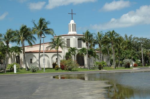 Bažnyčia,  Florida,  Usa,  Atogrąžų,  Architektūra,  Struktūra,  Garbinimas,  Šventas,  Krikščionybė,  Religija,  Atogrąžų Bažnyčia