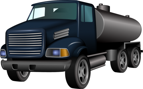 Sunkvežimis, Gabenimas, Transporto Priemonė, Benzinas, Dyzelinas, Kuro, Cisterna, Nemokama Vektorinė Grafika