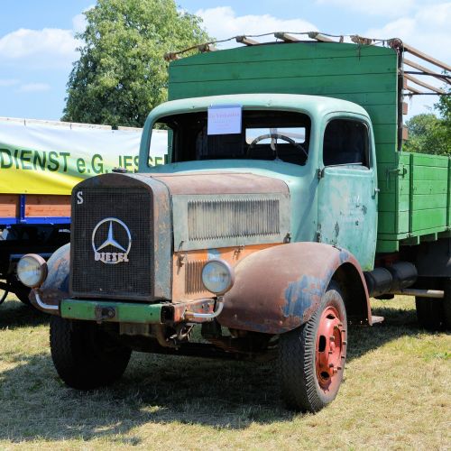 Sunkvežimis, Oldtimer, Istoriškai, Neracionalu, Mercedes-L4500S, Vokiečių Imperija, Ilgas Kelias