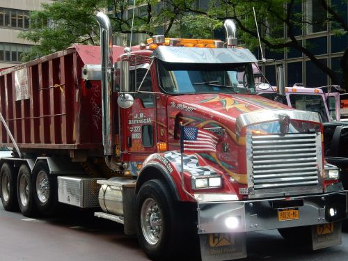 Sunkvežimis, Amerikietis, Niujorkas, Usa