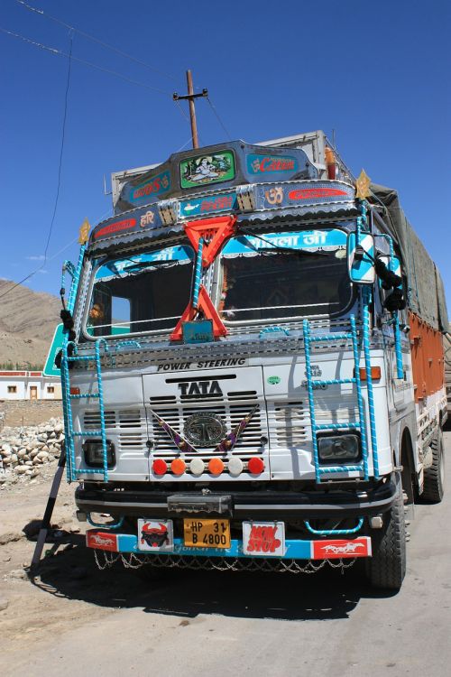 Sunkvežimis, Indija, Perkrautas, Krovinių Vežimas, Vice, Transportas, Perkrautas, Automobiliai
