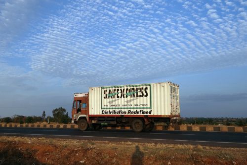 Sunkvežimis, Sunkvežimis, Greitkelis, Bangalore-Pune, Kelias, Indija