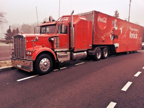 Sunkvežimis, Kalėdų Senelis, Coca Cola, Kalėdos, Vilkimas