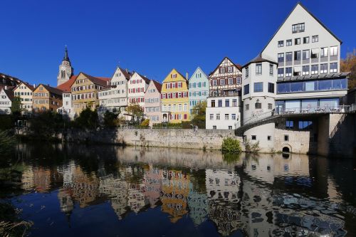 Tübingen, Neckar, Senamiestis, Veidrodis, Universitetinis Miestas