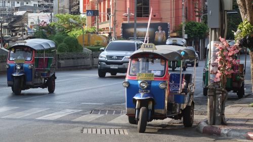 Tuktuk, Bangkokas, Tailandas, Miestas, Asija, Kelionė, Tajų
