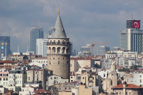 Turkija, Galata, Bokštas, Taika, Architektūra, Istanbulas, Data, Galata Bokštas, Beyoğlu