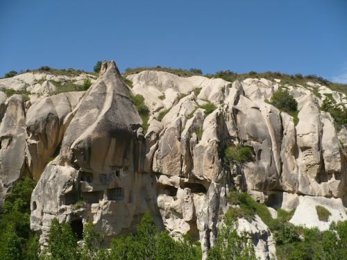 Turkija, Cappadocia, Kraštovaizdis, Fėjų Dūmtraukiai, Akmenys, Rytus, Urvų Buveinės