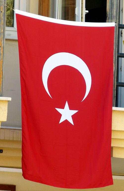 Turkija, Vėliava, Turkish, Pusmėnulis, Žvaigždė, Raudona, Pjautuvas