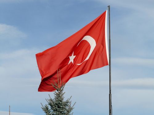 Turkija, Turkų Vėliava, Vėliava, Turkish, Pusmėnulis, Tautinė Vėliava, Turkų Respublika, Smūgis, Plazdėjimas, Raudona, Raudona Vėliava