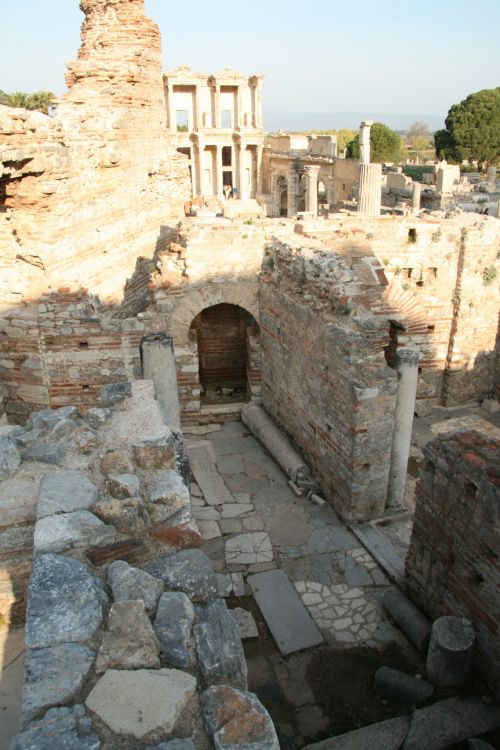 Turkija,  Efesas,  Griuvėsiai,  Biblioteka,  Turkijos Efeso Griuvėsiai Biblioteka
