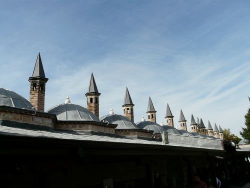 Bokštas, Stogai, Mečetė, Konya, Mauzoliejus, Mevlana, Jalal Ad Din Rumi, Muziejus