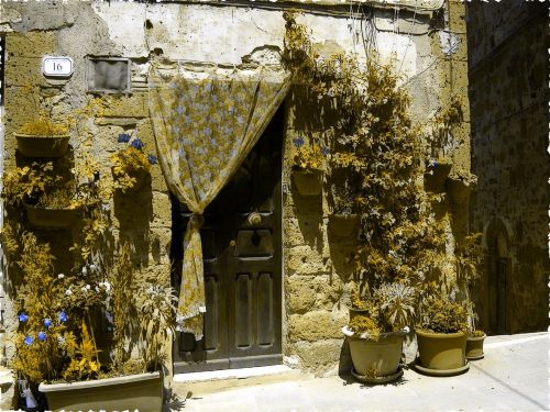 Durys,  Toskana,  Italy,  Gėlė,  Objektas,  Kraštovaizdis,  Sezoninis,  Toskanos Durys