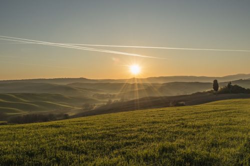 Toskana, Kraštovaizdis, Saulėlydis