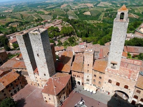 Toskana, Italy, San Gimignano, Toskanos Mažylis, Viduramžių Stadtkern, Bokštų Miestas