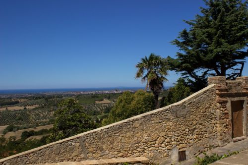 Toskana, Querceto, Jūros Vaizdas, Istoriškai, Senamiestis, Italy, Vasara, Viduramžiai