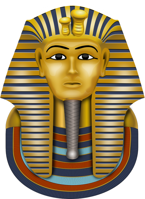 Tutankhamun, Aukso Kaukė, Kaukė, Archeologija, Egyptian, Faraonas, Karalius Tut, Nemokama Vektorinė Grafika