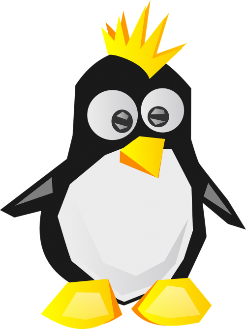 Tux, Pingvinas, Paukštis, Linux, Talismanas, Punk, Unix, Nemokama Vektorinė Grafika