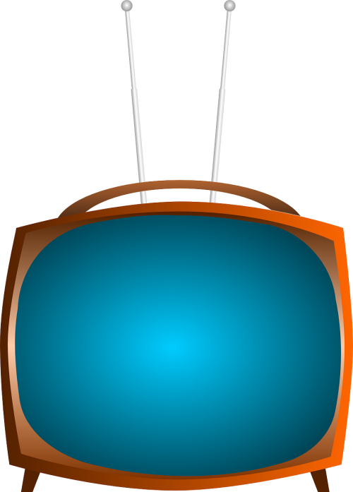 Tv, Televizija, Vintage, Antena, Elektronika, Pramogos, Namai, Nemokama Vektorinė Grafika