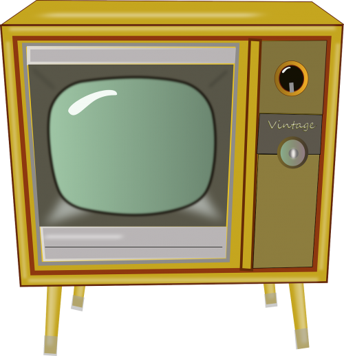 Tv, Televizija, Vintage, Vamzdis Tv, Pramogos, Technologija, Medinis, Nemokama Vektorinė Grafika