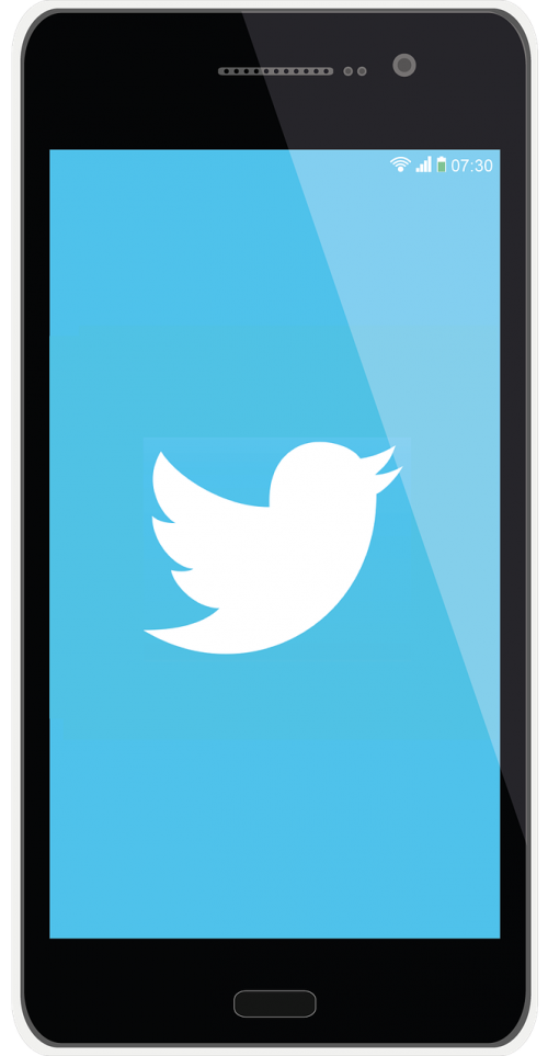 Twitter, Mobilus, Telefonas, Socialinė Žiniasklaida