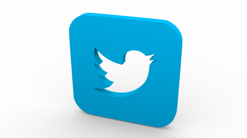 Twitter, Socialiniai Tinklai, Man Tai Patinka, Kaip, Logotipas, 3D, Piktograma, Kvadratas