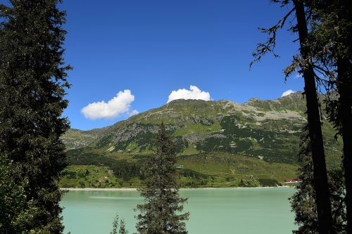 Tyrol, Panorama, Kaunertal, Ežeras, Kalnų