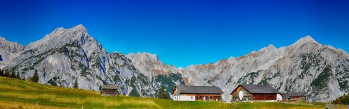 Tyrol,  Kalnai,  Alm,  Namelis,  Panorama,  Alpine,  Pobūdį,  Summit,  Kraštovaizdis,  Austrija