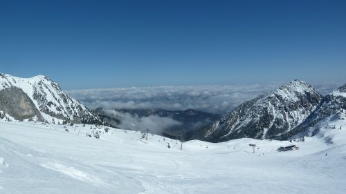 Tyrol, Tannheimertal, Füssener Jöchel, Slidinėjimas, Sniegas, Kalnai, Žiema