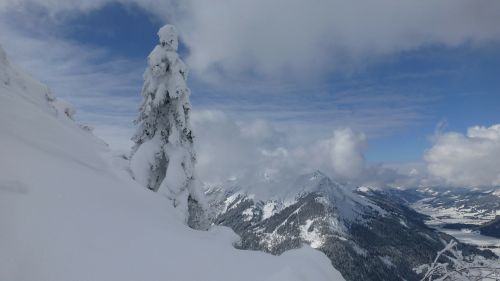 Tyrol, Hahnenkamm Ziemas, Tannheimertal, Sniegas, Žiemą, Ledinis, Balta