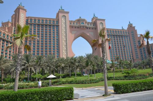 U E E, Dubai, Viešbutis, Atlantis Palmių, Šventė, Architektūra