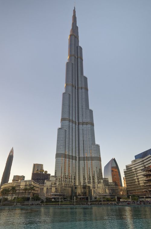 U E E, Dubai, Burj Khalifa, Architektūra, Miestas, Kelionė, Pastatas, Dangus