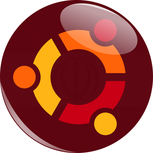 Ubuntu Logotipas, Ubuntu, Logotipas, Linux, Operacinė Sistema, Kompiuteris, Ruda, Piešimas
