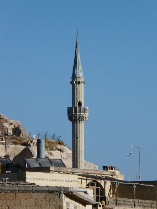 Uchisar, Minaretas, Mečetė, Miestas, Apartamentai, Architektūra