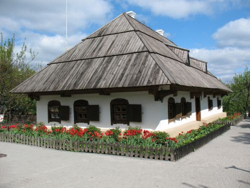 Ukrainiečių Hata, Muziejus, Poltava, Pavasaris, Tradicinis Namas