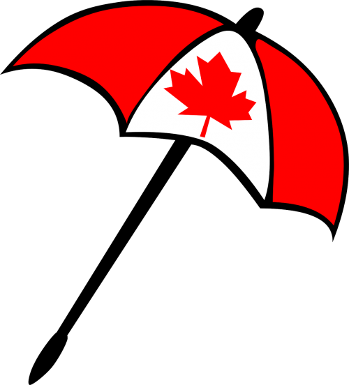 Skėtis, Kanada, Klevo Lapas, Nacionalinis Simbolis, Kanados, Skėtis Nuo Saulės, Nemokama Vektorinė Grafika