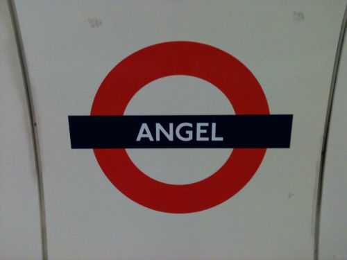 Londonas,  Po Žeme,  Metro,  Vamzdis,  Geležinkelis,  Angelas,  Platforma,  Požeminės Stoties Ženklas Angelas