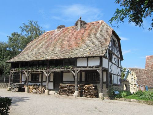 Ungersheim Ecomuseum, Santūra, Pastatas, Sodyba, Alsace, Istoriškai