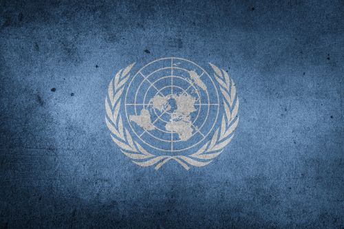 Jungtinės Tautos, Pasaulis, Vėliava, Un, Grunge