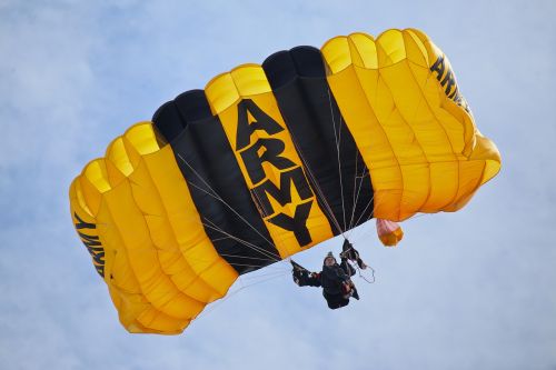 Jungtinių Valstijų Armijos Parašiutininkų Komanda, Parašiutas, Skydive