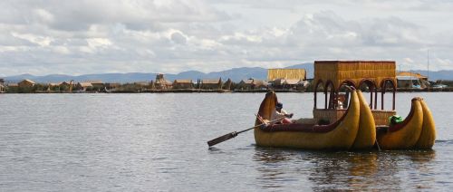 Uros, Plaustas, Irklavimas, Peru, Sala, Puno