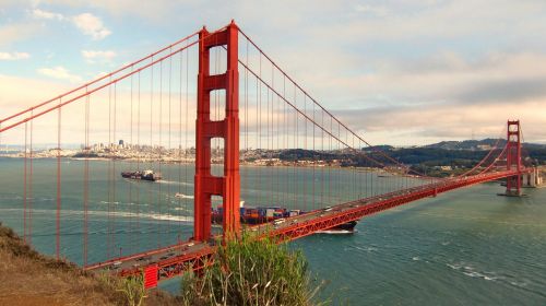 Usa, Amerikietis, San Franciskas, Auksinių Vartų Tiltas, Kalifornija, Lankytinos Vietos, Kabantis Tiltas