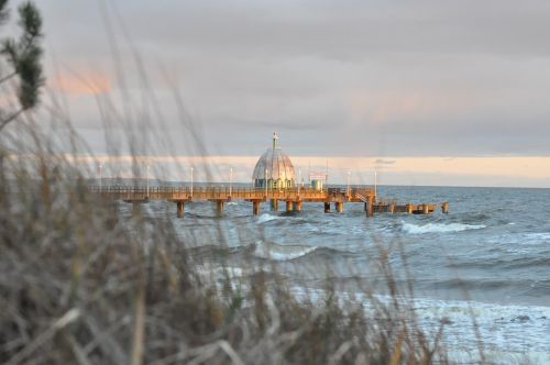 Usedom, Baltijos Jūra, Sala Usedom, Vakarų Pomeranija, Turizmas, Kopos, Mecklenburg West Pomerania, Žiema, Papludimys, Jūra